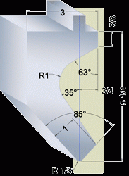 gooseneck press brake punch