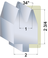 la6 11 ga acute press brake dies