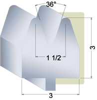 3/16" break press die