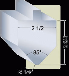 85-90 degree Press Brake Punches