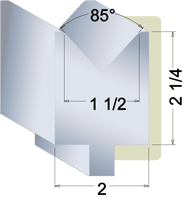 .375" press brake die