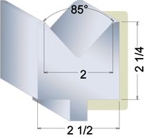 quarter inch material brake