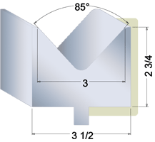 3/8" plate brake die