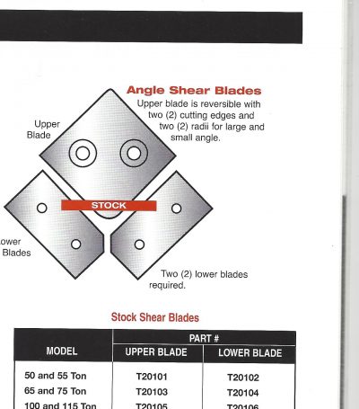 edwards angle shear knifes