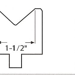 1-1/2" urethane press brake die