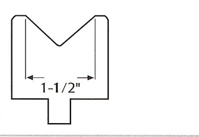 1-1/2" urethane press brake die