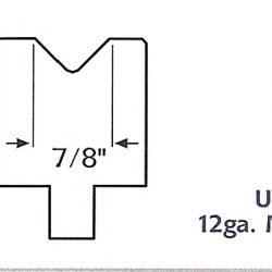 7/8" urethane press brake die