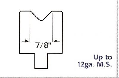 7/8" urethane press brake die