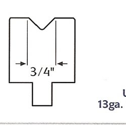3/4" poly urethane press brake die