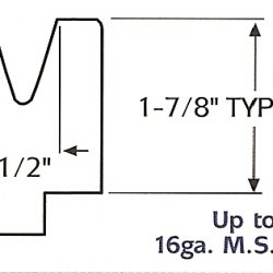 1/2" 30-degree urethane die