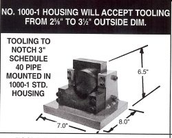 1000-1 pipe notcher housing
